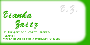 bianka zaitz business card